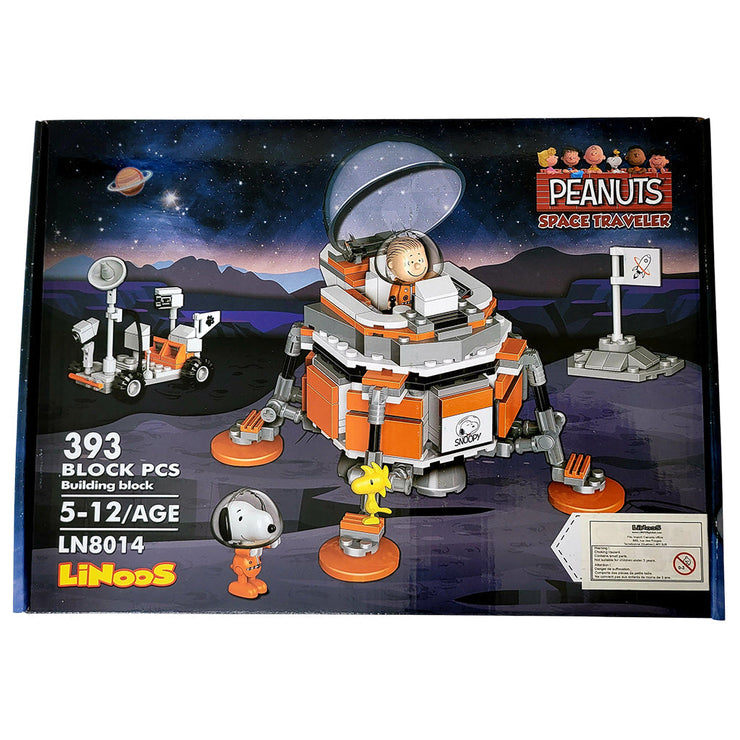 PEANUTS® Linoos Moon Lander Building Bricks Set