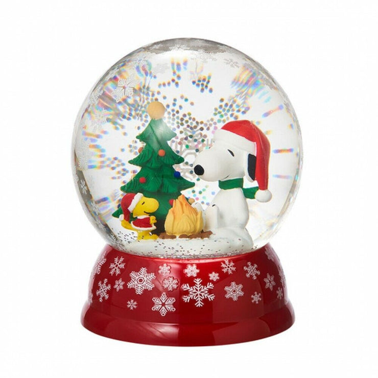 PEANUTS® Snoopy and Woodstock Campfire Water Globe